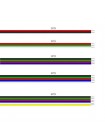 Провод плоский (шлейф) RGB 4x0,3мм, 4жилы, цветной