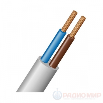 Кабель силовой ПВС 2х1.0 