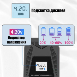Зарядное устройство 18650/AA/AAA, 1А, USB, APZ18