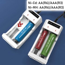 Зарядное устройство для АА/ААА на 2 слота, от USB APZ20