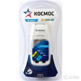 Зарядное устройство AA/AAA/Крона, 0.5А, 220В, 2+1 слот, KOC501