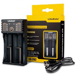 Зарядное устройство 18650/AA/AAA, 1А, USB, 2 слота, LiitoKala Lii-202