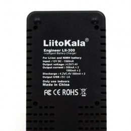 Зарядное устройство 18650/AA/AAA, 1А, 12В, 2 слота, LiitoKala Lii-300