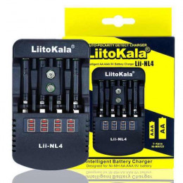 Зарядное устройство AA/AAA/Крона, 2А, 220В, 4 слота, LiitoKala NL4
