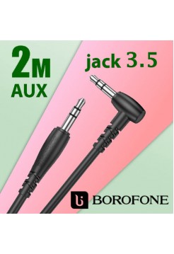 кабель 3,5 jack AUX 2м угловой Borofone BL10