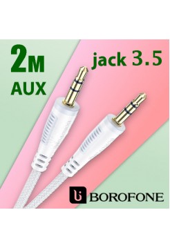 кабель 3,5 jack AUX 2м Borofone BL14 нейлон
