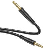 Нейлоновый AUX кабель 3.5 мм Jack–Jack Hoco UPA24, 1 м