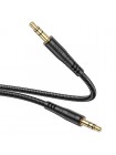 Нейлоновый AUX кабель 3.5 мм Jack–Jack Hoco UPA24, 1 м