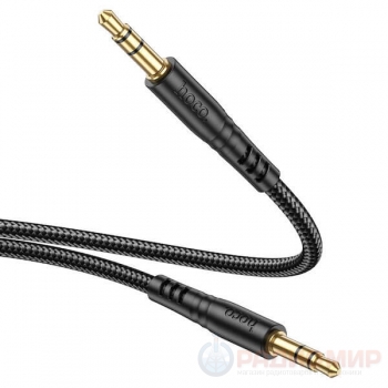 Нейлоновый AUX кабель 3.5 мм Jack–Jack Hoco UPA24, 1 м