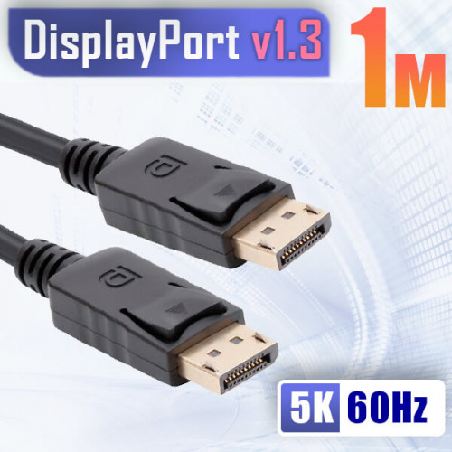 Кабель DisplayPort - DisplayPort, 20M-20M, версия 1.3, длина 1 метр, OT-AVW61 Орбита Team