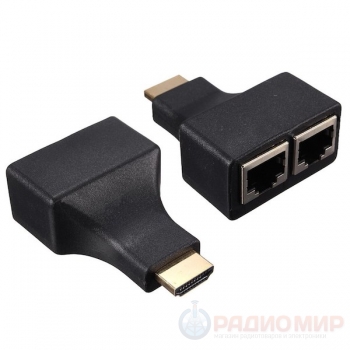 Удлинитель HDMI по витой паре (до 30 метров)