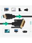 Кабель HDMI ↔ DVI single link Cablexpert CC-HDMI-DVI-3M