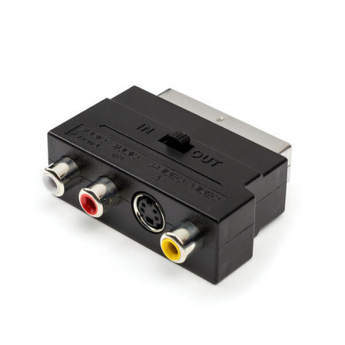 переходник SCART ↔ 3RCA с переключателем направления сигнала