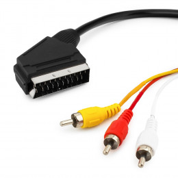 кабель SCART⇄3RCA 1.5м