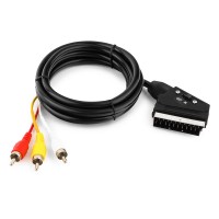 кабель SCART⇄3RCA 1.5м