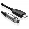 Кабель-переходник микрофонный XLR-USB (XLR to USB) 3 метра