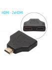 Переходник, разветвитель HDMI 1 вход (папа) - HDMI 2 выхода (мама) Premier