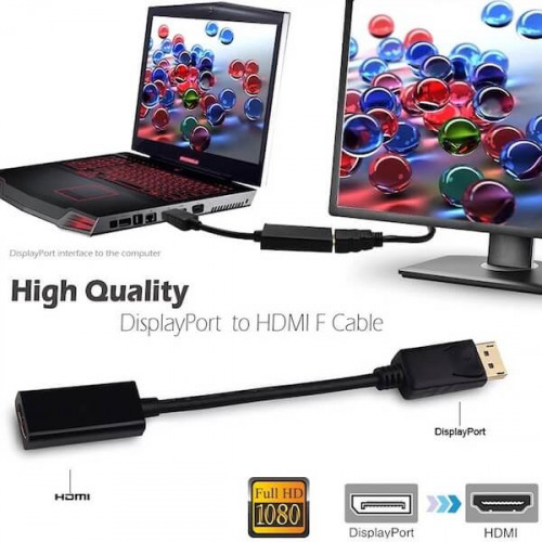 Переходник DisplayPort (штекер) - HDMI (гнездо)