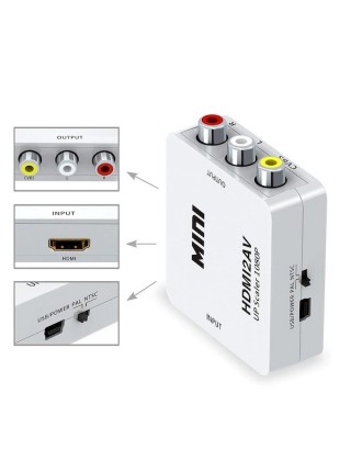 Переходник HDMI→RCA (HDMI to AV) AVW51 Переходник HDMI→RCA (HDMI to AV) AVW51