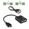 Переходник HDMI → VGA (с аудио 3.5 мм)