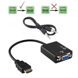 переходник HDMI→VGA+аудио (HDMI to VGA+J3.5)