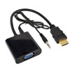 Переходник HDMI → VGA (с аудио 3.5 мм)