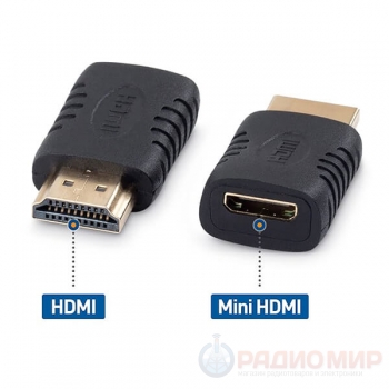 Адаптер Mini HDMI (F) на HDMI (M)