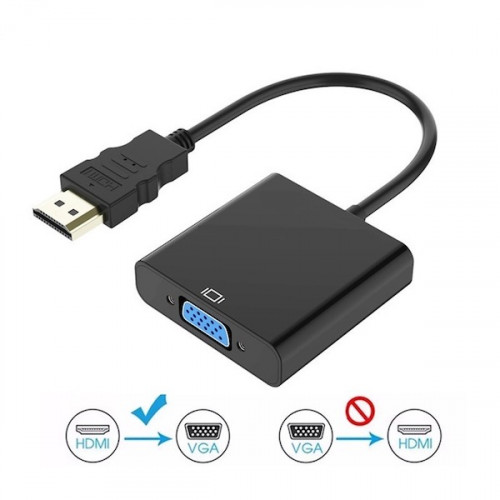 Переходник HDMI → VGA (HDMI to VGA) — компактный видеоадаптер AVW23