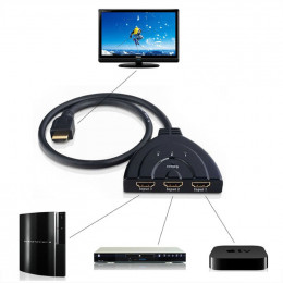 HDMI переключатель 3 входа → 1 выход, кабель
