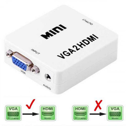 Переходник VGA → HDMI (активный, USB питание)
