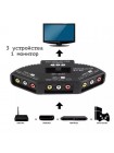 AV переключатель входов 3 устройства  -> 1 телевизор 