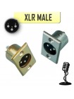 Разъем XLR 3pin штекер, металл на корпус, Premier 1-530, 1-530G