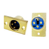 Разъем XLR 3pin штекер, металл на корпус, Premier 1-530, 1-530G
