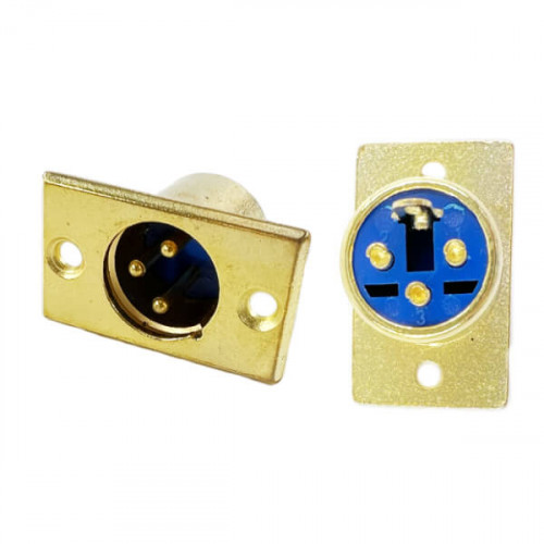 Разъем XLR 3pin штекер, металл на корпус, Premier 1-530, 1-530G