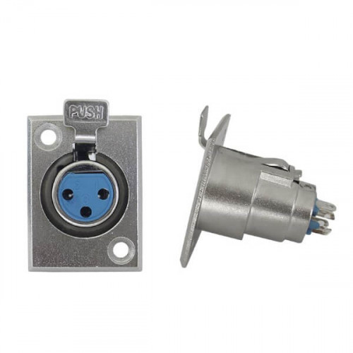 Разъем XLR 3pin гнездо, металл на корпус, Premier 1-531, 1-531G