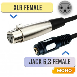 переходник XLR "гн" - 6.35мм "гн" моно
