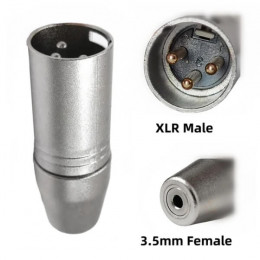 переходник XLR "шт" - 3.5мм "гн" стерео