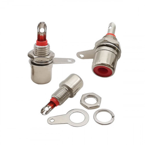 Гнездо RCA на корпус, гайка, 1-290