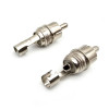 Разъём RCA штекер металл на кабель OD6.0 мм (пайка) — 1-208 / 1-208G
