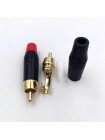 Штекер RCA, Copper Plug Gold Plated, пайка