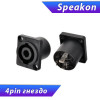 Разъём Speakon гнездо на корпус 1-591 (40×40 мм), Premier