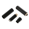 Разъём Mini Jack 3.5 мм, 4 pin (4 контакта), "мама", на кабель, под пайку