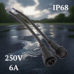 Разъемы герметичные 2pin IP68