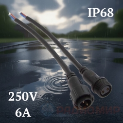 Разъемы герметичные 2pin IP68