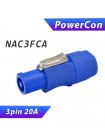NAC3FCA, кабельный разъем PowerCon 20 А, тип А, для входа питания