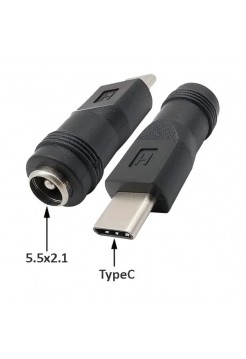 Переходник USB type-C ← 5.5х2.1 гн
