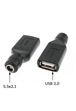 Переходник USB гн ← 5.5х2.1 гн