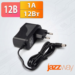 Блок питания 12В  1А (DC 5.5×2.1 / 2.5 мм) Jazzway