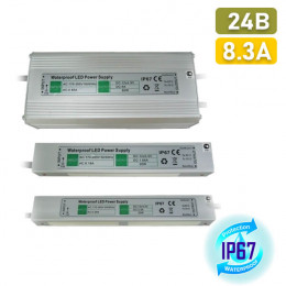 Блок питания 24В  8А 200Вт IP67 Ecola
