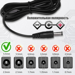 Блок питания 52В 2.5А (DC 5.5×2.5 мм)